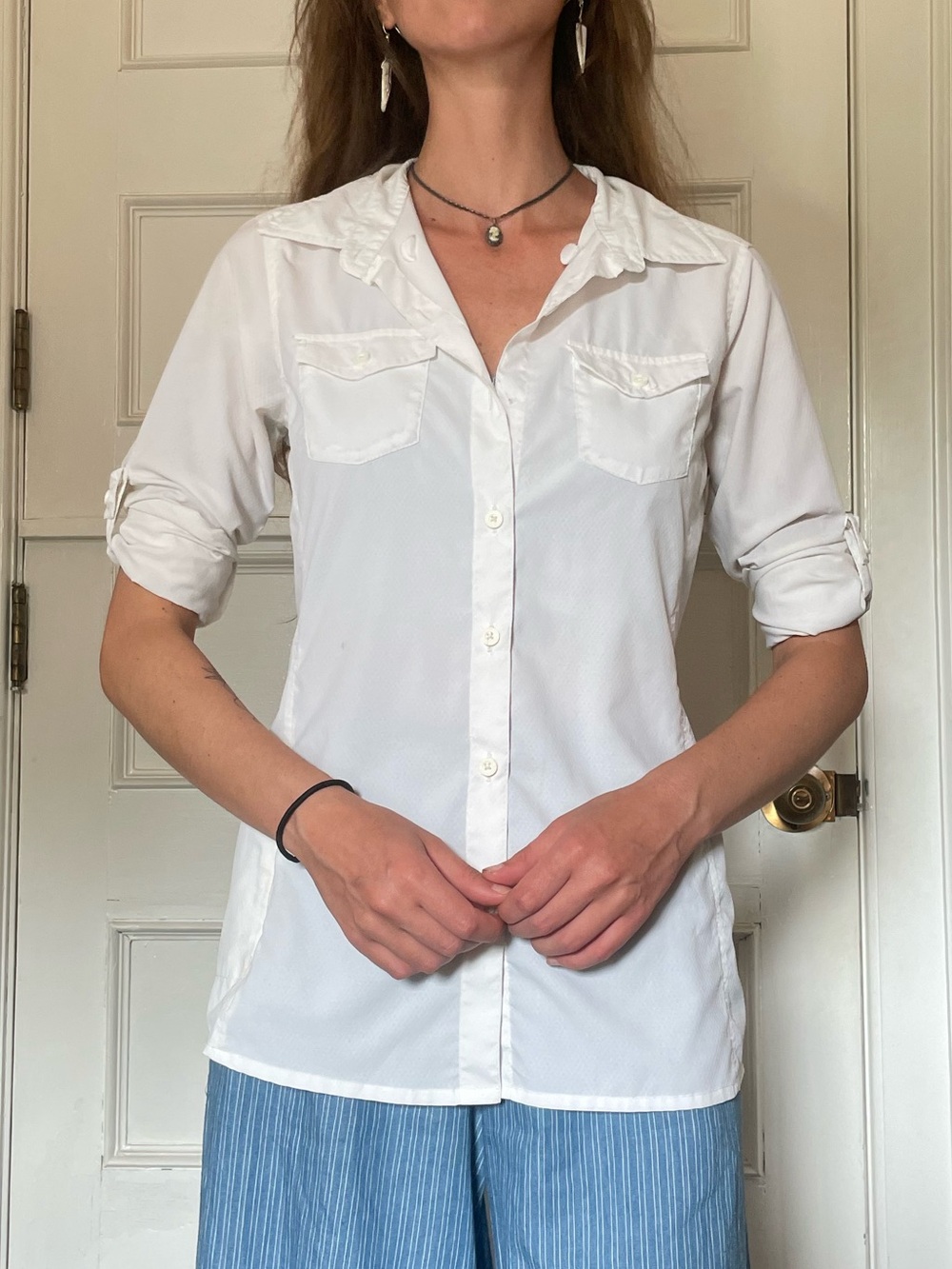 Sweat-Wicking Hiking Button-Up Women's Shirt